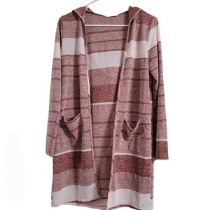 FSL Apparel long hooded cardigan size M